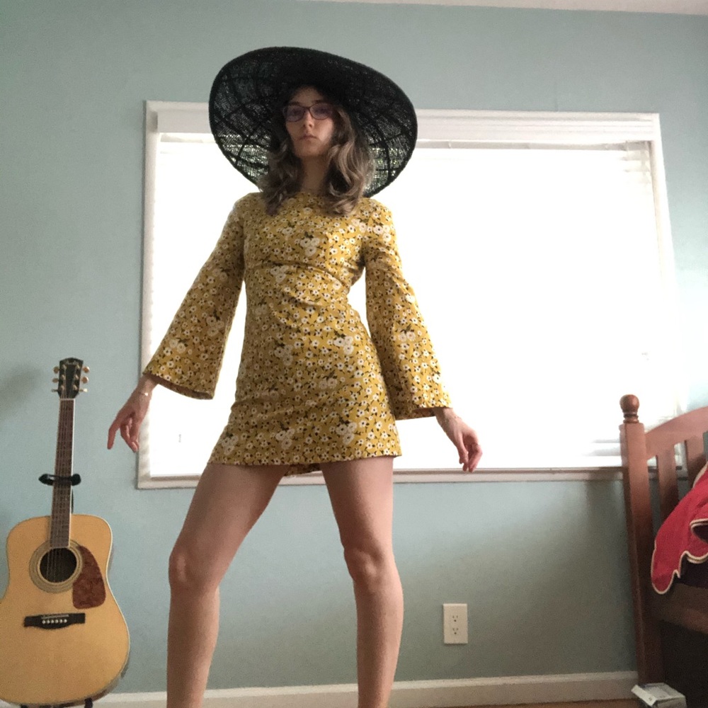 Bell Sleeve Mini Festival Dress - Picture 2 of 3